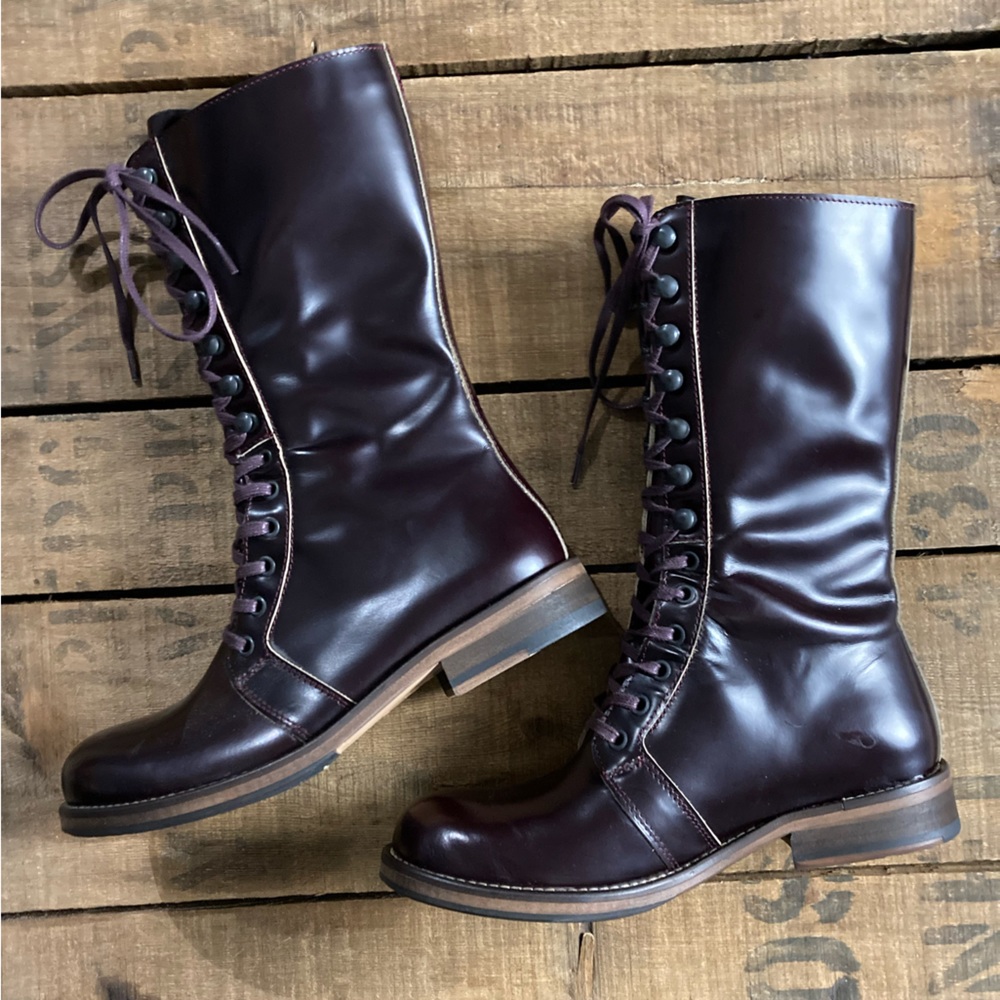 Purple combat boots| Zeha Berlin - Picture 1 of 9